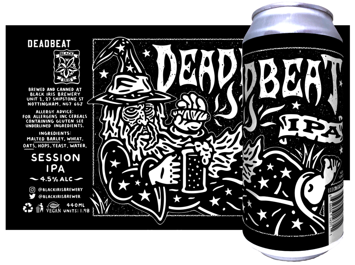 Deadbeat IPA Black Iris Bottle Shop & Tap Room