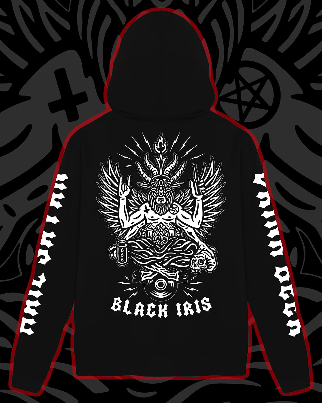 Black Iris Hoodie