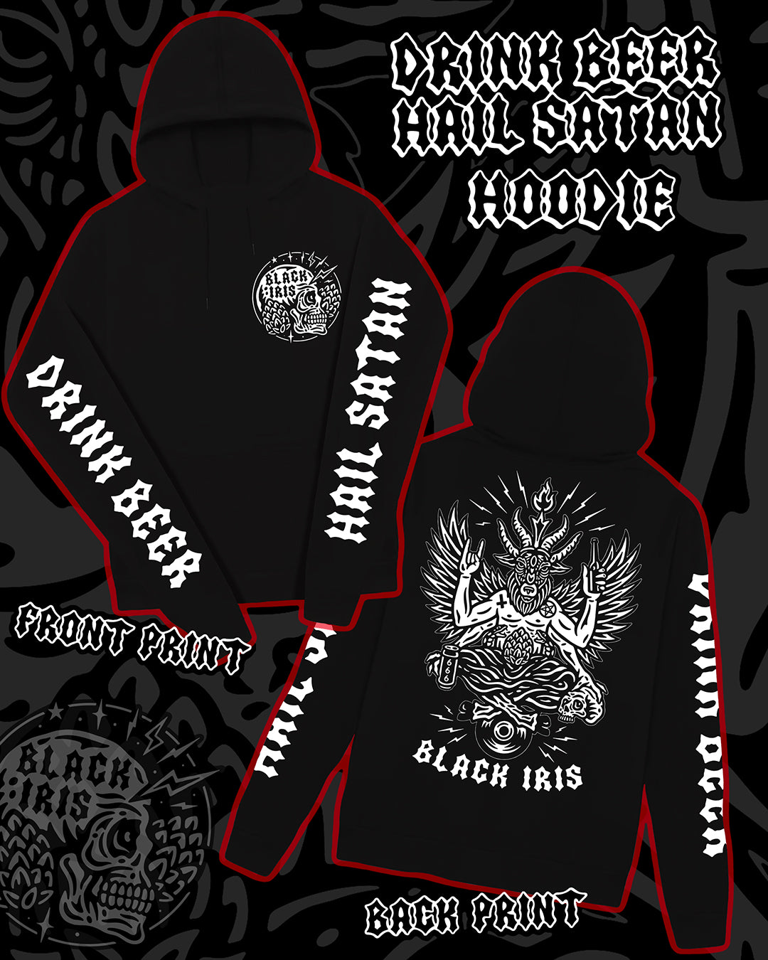 Black Iris Hoodie