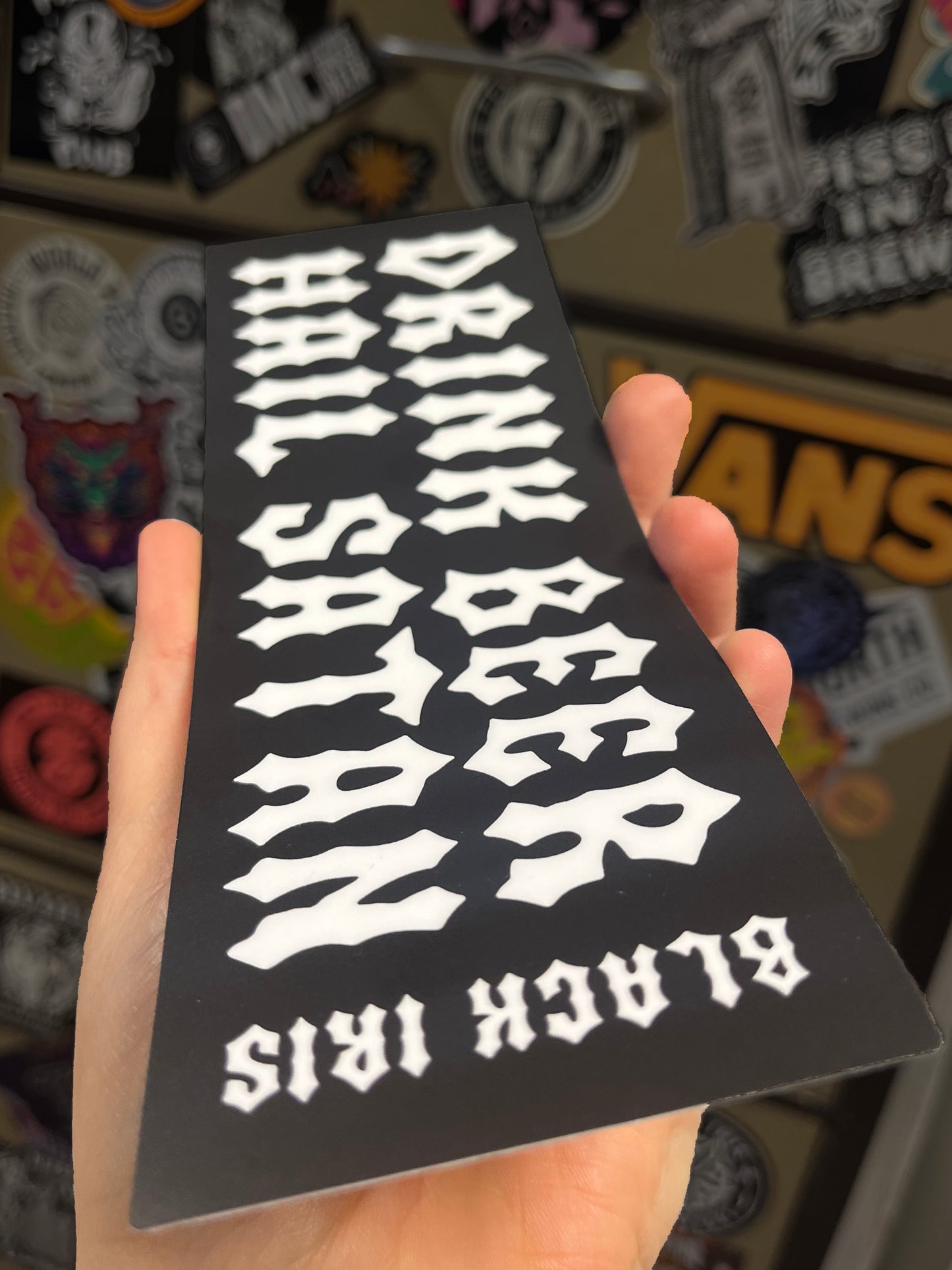 Black Iris Bumper Sticker