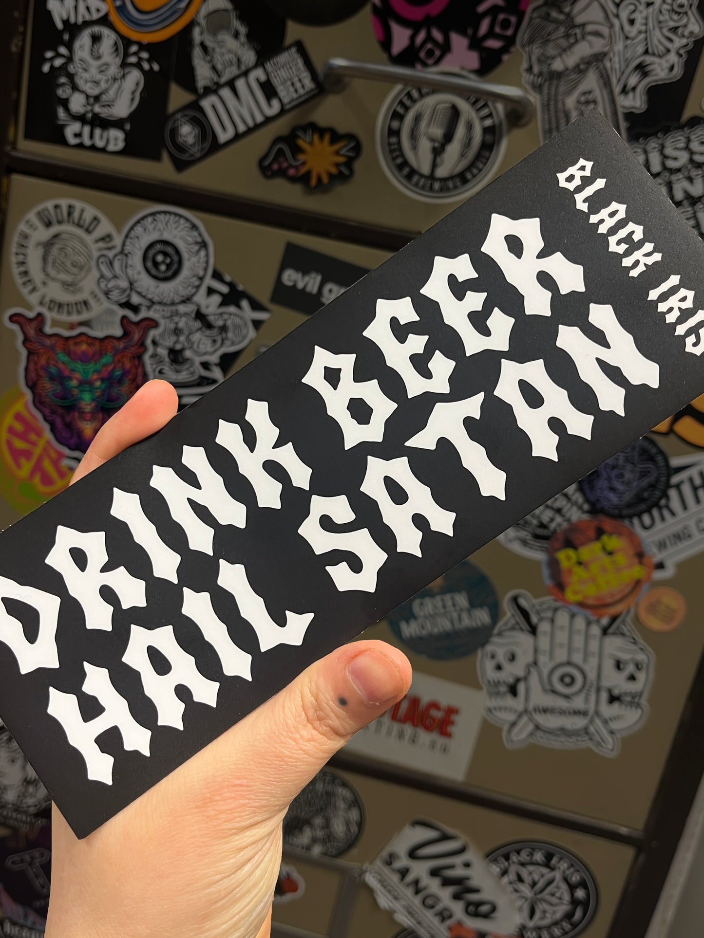 Black Iris Bumper Sticker