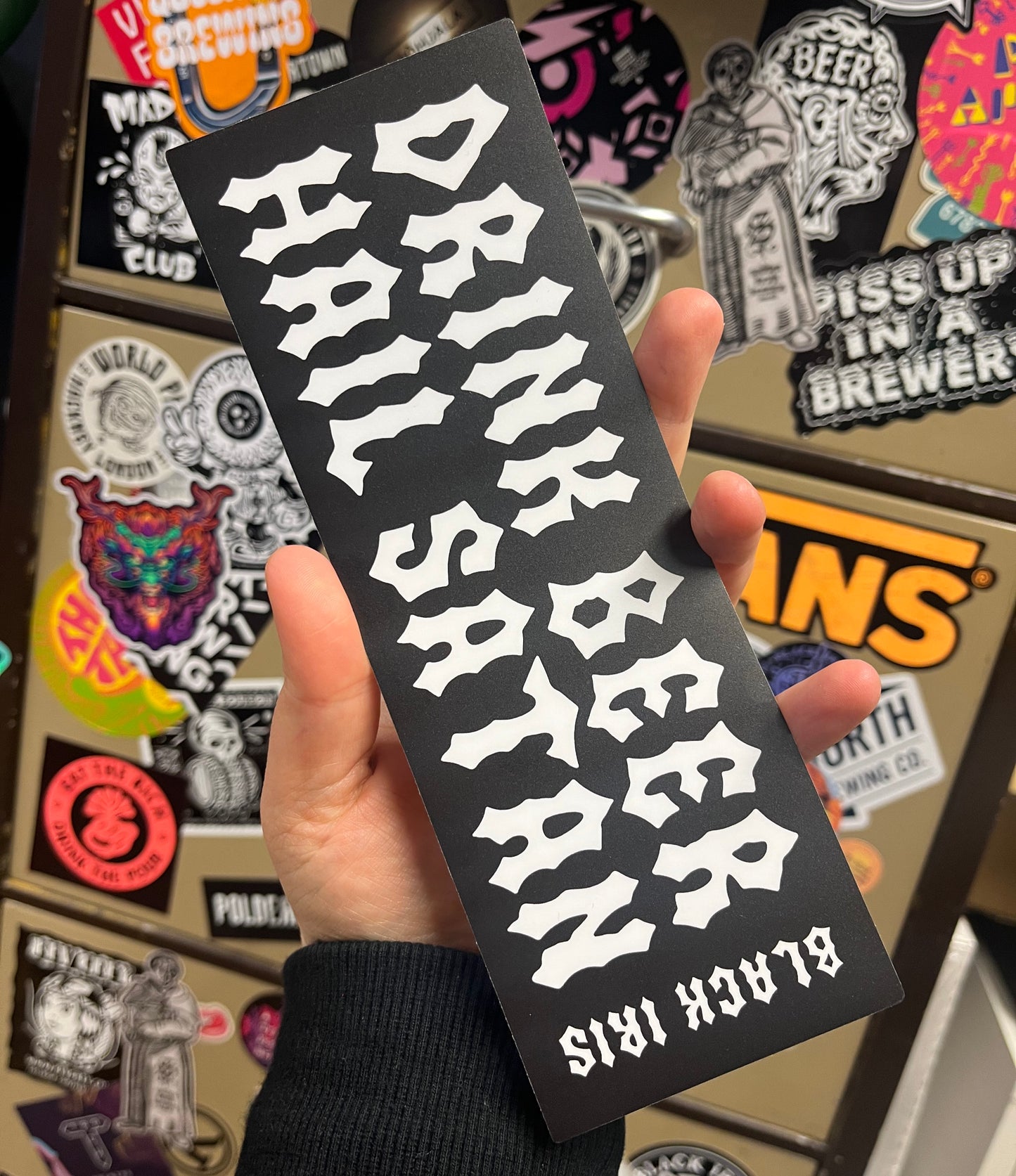 Black Iris Bumper Sticker