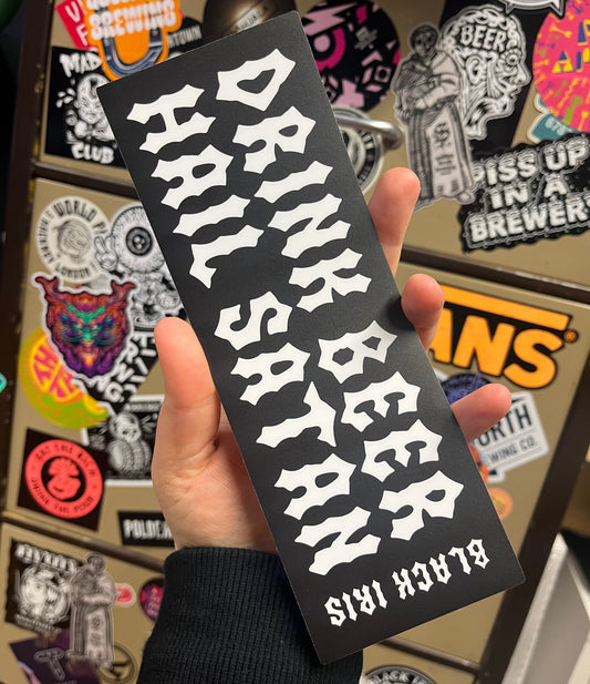 Black Iris Bumper Sticker