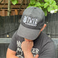 Black Iris Embroidered Baseball Cap