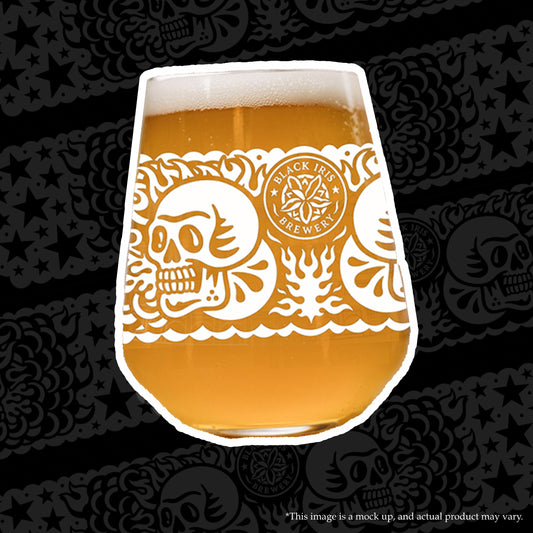 Black Iris Allegra Glass