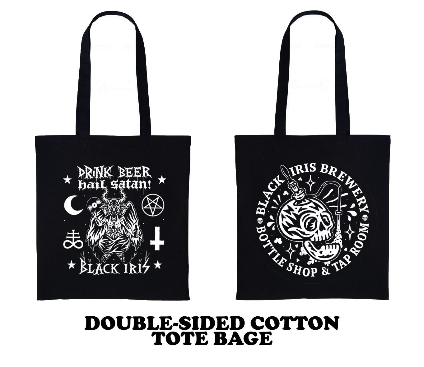 Drink Beer Hail Satan Tote Bag